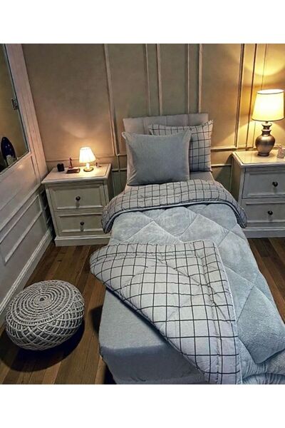 Federico Fabrizio Quality Pamuklu Tek Kişilik Çift Taraflı Desenli Uyku Seti ...