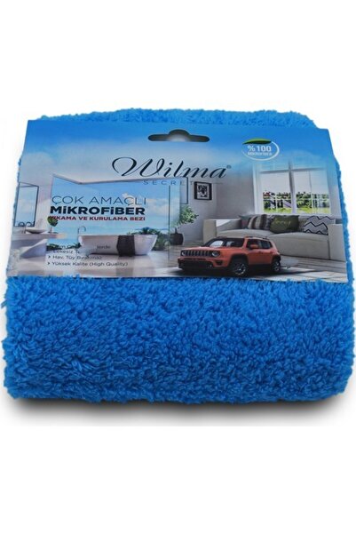 Wilma Lavetă pentru lustruire din microfibră Secret - Albastru (2 bucăți)