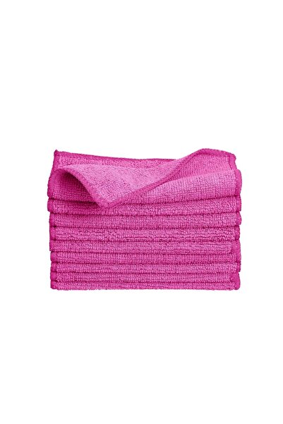 Wilma Lavetă de curățare din microfibră Pro roz 40X40 Cm - 5 BUC - 250 GSM - ...