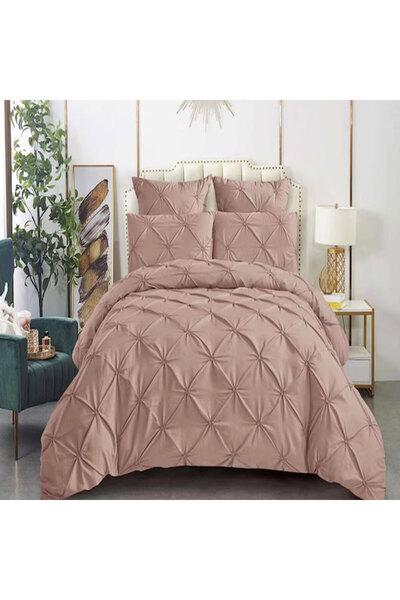 Sonia Sonia 2-person double bed fitted sheet, 6 pieces, Finet, Light brown