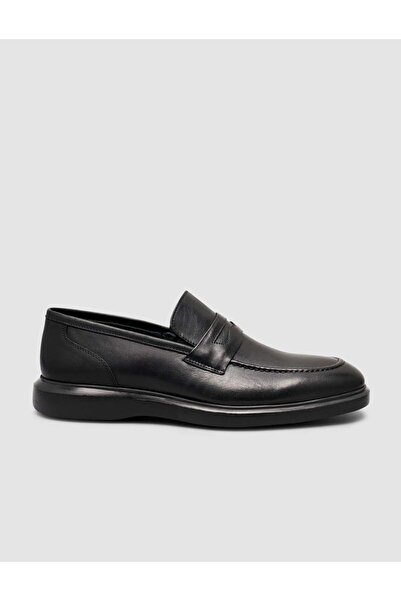 Cabani 100% Genuine Leather Men's Black Loafer