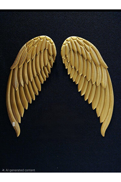 seasons box لوحة أجنحة فنية – تصميم فاخر بلون الذهبي