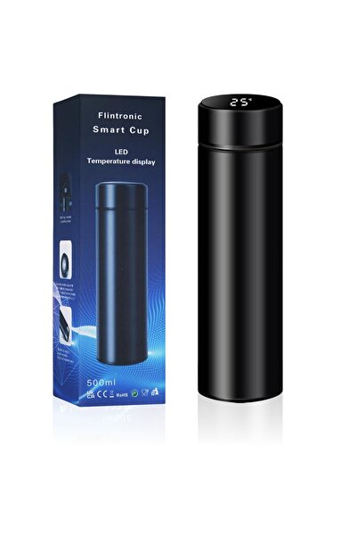 flintronic Termos Smart, cu indicator de temperatura, cold/hot, din otel inoxidabil, 500 ml