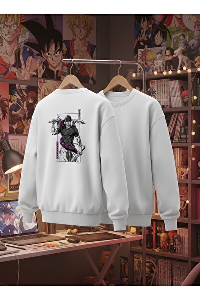 Infire clothing قصة فضفاضة سترة أنيمي مطبوع مصنوعة من القطن بنسبة 100%