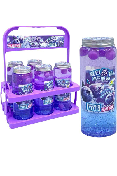 Toybox جل سلايم شفاف كريستالي - جل فقاعات سلايم كريستالي بنكهة عصير التوت للأطفال، قطعة واحدة