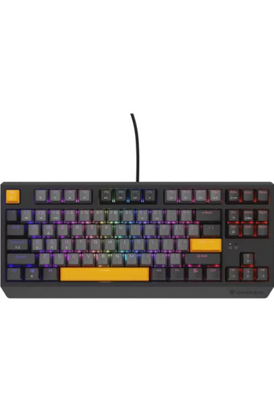 Genesis Tastatură Thor 230 TKL RGB LED USB Anchor Gray Negative