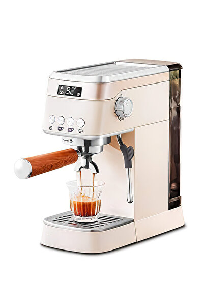 AZZHAAR 1250W Coffee Maker, 20 Bar Pressure, LCD Screen & Milk Frother, 1.2L ...
