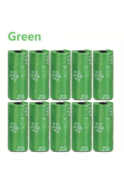 choice2 5 أكياس فضلات كلاب خضراء سميكة مانعة للتسرب، مقاسات 5/10/20 لفة، مناس...