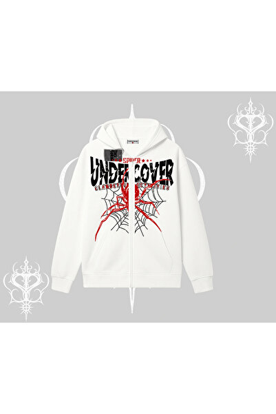 Tarzsokak سترة بيضاء من نوع سويت شيرت سبايدر أندر كور