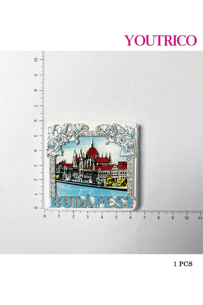 Youtrico قطعة واحدة من ملصقات مغناطيس الثلاجة ثلاثية الأبعاد المصنوعة من الراتنج الطبيعي - هدايا تذكارية للسفر حول العالم