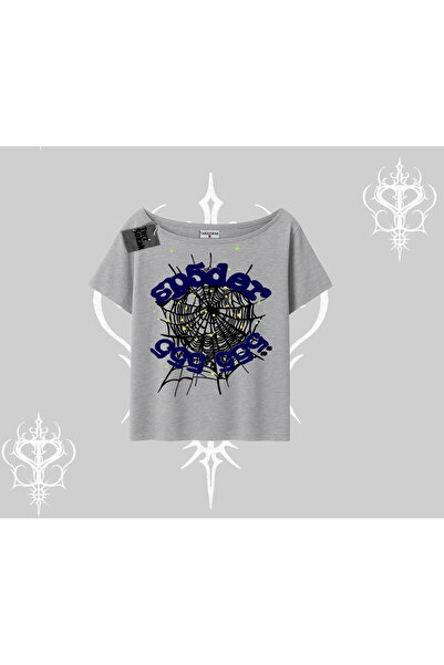 Tarzsokak Λευκό μπλουζάκι με λαιμόκοψη καγιάκ Sp55der