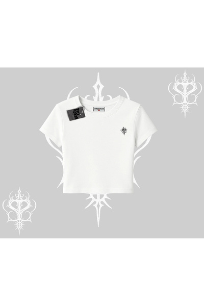 Tarzsokak Λευκό μπλουζάκι Babby με προσαρμοσμένο λογότυπο