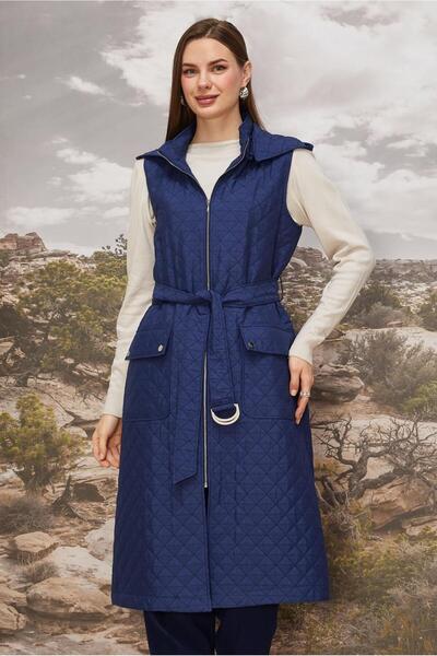 Alvina Belted Quilted Vest 46214