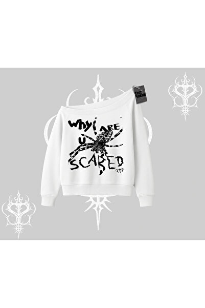 Tarzsokak Hanorac alb cu guler barcă De ce ești înfricoșat?