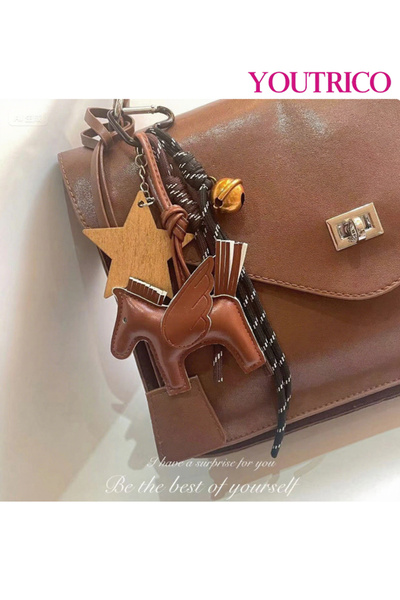 Youtrico تعليقة حقيبة مصنوعة يدويًا على شكل حصان بيغاسوس صغير وجميل - إكسسوار...