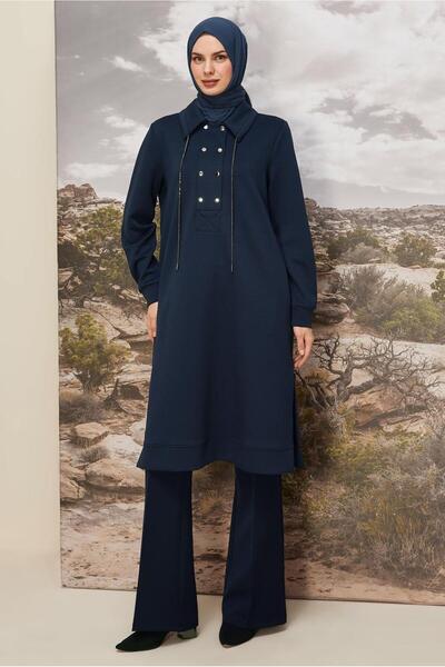 Alvina Shirt Collar Tracksuit Tunic 46070