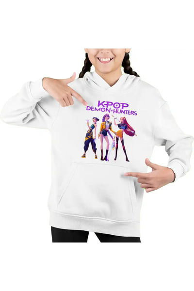 OEM Παιδικό Φούτερ με Κουκούλα για Κορίτσια Huntrix Dream Team Kpop