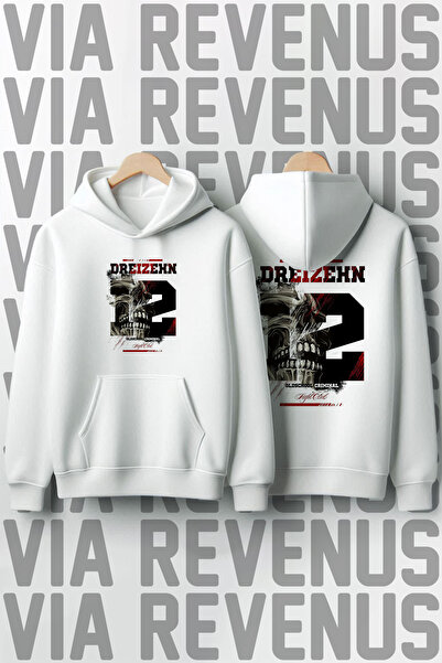 Vordevia Dreizehn Fight Club cu imprimeu bumbac 100% Calitate Premium cu glug...