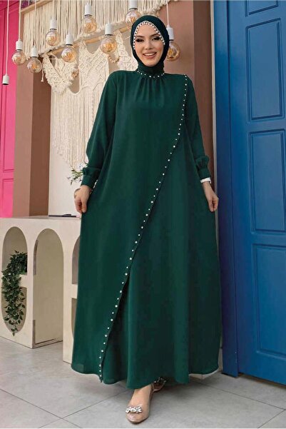 TRENDTESETTÜR Rochie de seară pentru femei, verde (smarald), cu detalii din p...