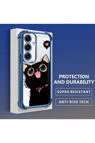 Hontinga جراب هاتف شفاف من السيليكون الناعم متوافق مع هاتف سامسونج جالاكسي S2...