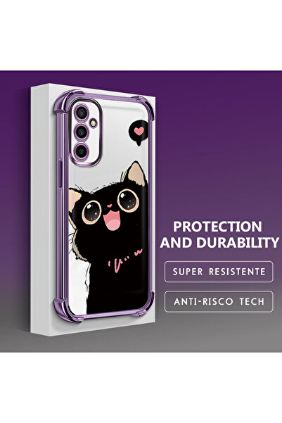 Hontinga حافظة هاتف شفافة من السيليكون الناعم متوافقة مع هاتف سامسونج جالاكسي...