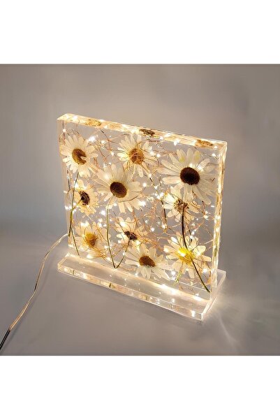 EDAURA Epoxy Masa & Gece Lambası