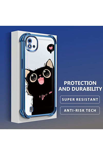 Hontinga حافظة هاتف شفافة من السيليكون الناعم متوافقة مع هاتف Realme C11 2021...