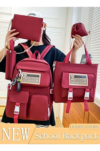 DOMEET 5PCS Kids School Backpack Set