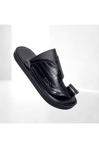 chic najd Black oriental shoes with crocodile pattern - size 46