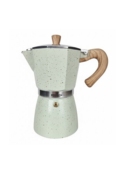 Bohmann Cuban coffee maker BH 9309, 450 ml, 9 cups, Safety valve, Aluminum, I...