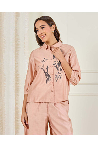 REDTAG Placement Print Button Down Shirt