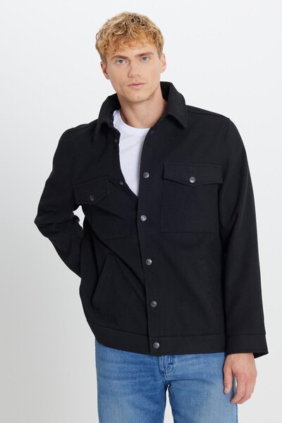 WRANGLER Regular Fit Normal Kesim Gömlek Yaka Cepli Mevsimlik Mont