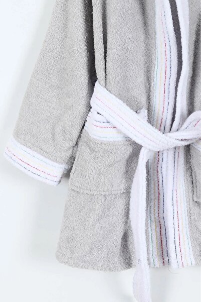 Bella Home رداء حمام للأطفال مطرز بتصميم المهرج بغطاء رأس - 100% قطن - مع الع...