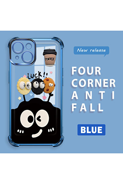 Hontinga حافظة متوافقة مع هاتف iPhone 14، حافظة هاتف من السيليكون الشفاف بنمط...