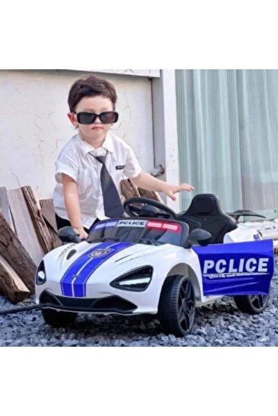 SELLIUM Electric Police Car for Kids