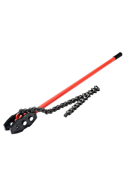 Lawazim Chain Pipe Wrench 8inch - Adjustable Link Chain Serrated Jaw Plumbing Tool