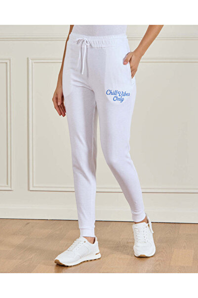 REDTAG Women White Printed Active Pants