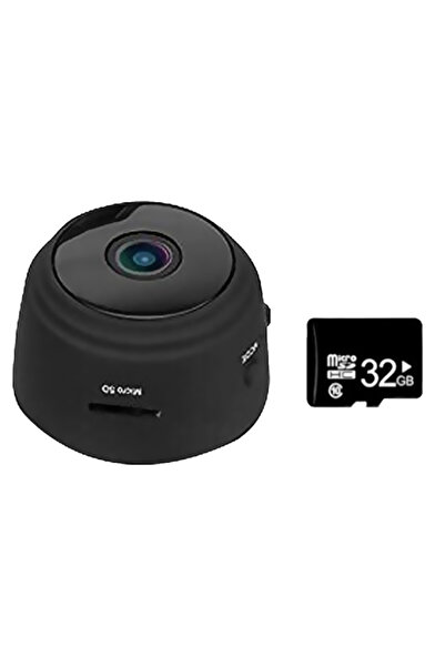 AROAQ Mini WiFi Outdoor Portable Metal Camera 1080P HD Night Vision with Loop Recording and Holder