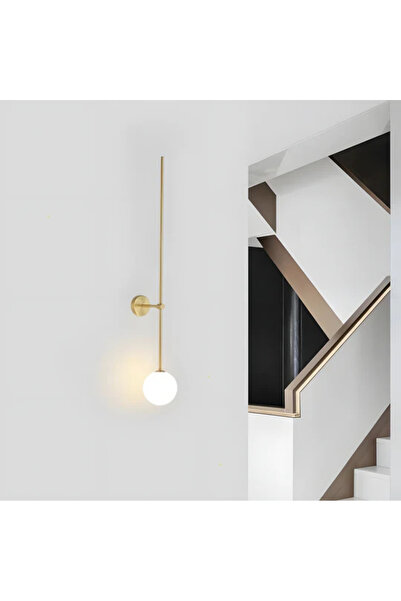 RONİSU AYDINLATMA Minimalist Cam Küre Çubuk Duvar Aplik 90cm 3138-W98-7U-OY