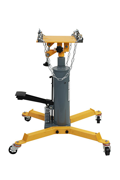 Lawazim رافعة نقل هيدروليكية سعة 0.6 طن - رافعة تلسكوبية تعمل بدواسة قدم وعجلات دوارة