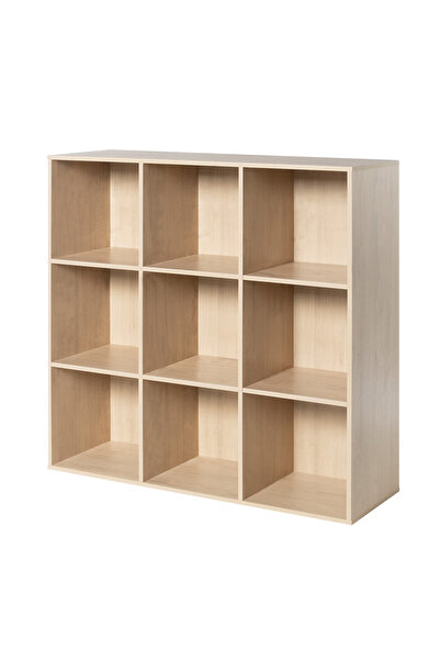 CHOGORI خزانة كتب خشبية مفتوحة مع لوحة خلفية، منظم تخزين مزخرف لغرفة المعيشة والمكتب وغرفة الأطفال