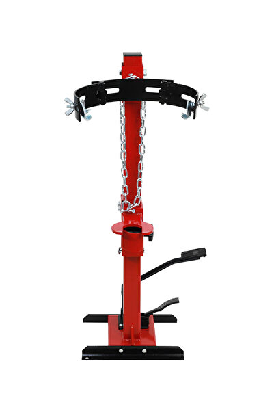 Lawazim Hydraulic Spring Compressor 1 Ton - Foot Pedal 7 Level Coil Spring Tool with Safety Chain