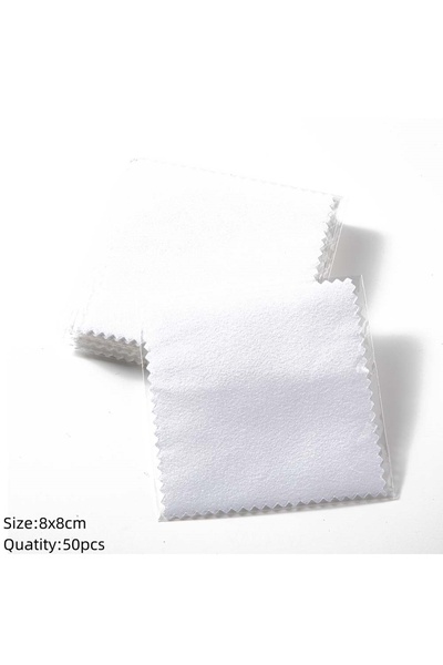 Choice1 WT individual 50pcs Silver Polish Cleaner Cloth Handkerchiefs Napkins...