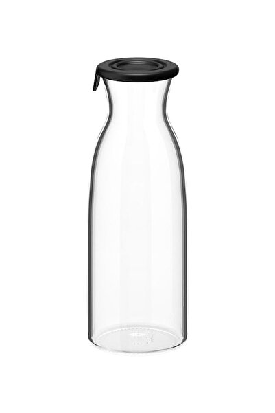 HALAMODO غطاء إبريق شفاف/أسود سعة 0.5 لتر