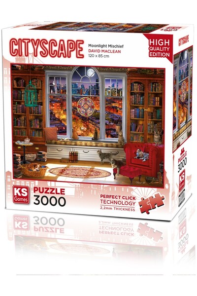 Ks Games Moonlight Mischief 3000 Parça Yetişkin Puzzle