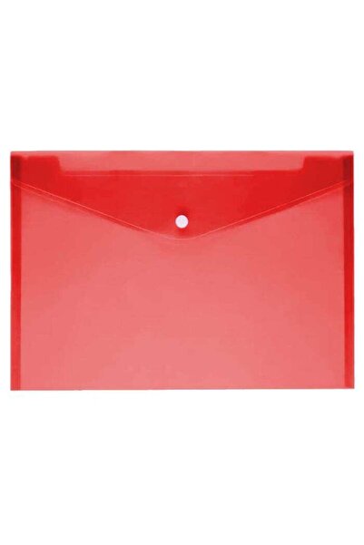 Mas A4 Snap Fastener Document File Red 1577 (Pack of 12)