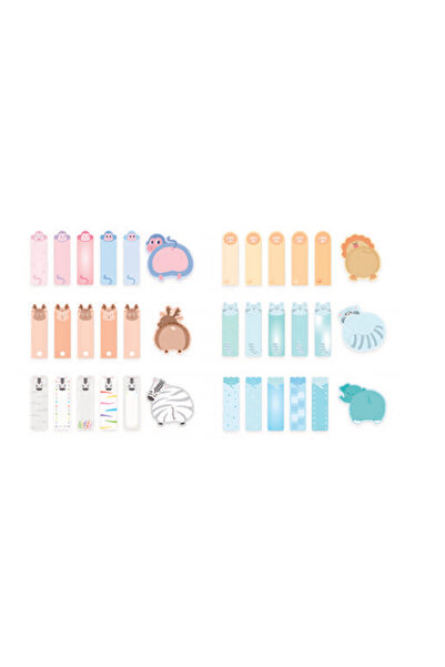 Hopax ورق ملاحظات لاصق من هوباكس، 20 ورقة، ورق ملاحظات لاصق بـ 6 أنماط K0125 ...