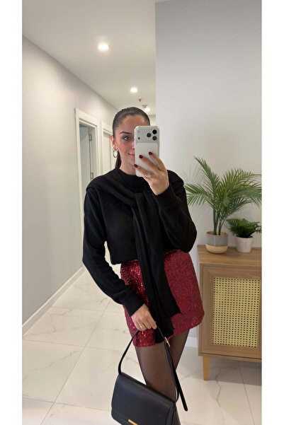 BİRCANÇİL Osben Black Knitted Tie