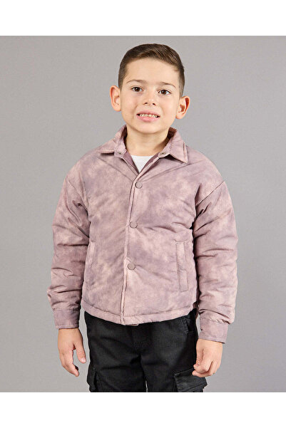REDTAG Boys Beige Collared Jacket