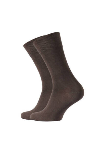 meristanbul Business Socks, 43-46, Soft Cotton Blend, Brown